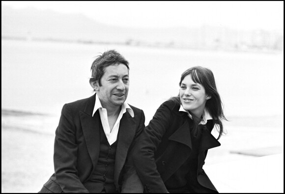 Archives - Serge Gainsbourg et Jane Birkin sur la Croisette de Cannes en 1969.