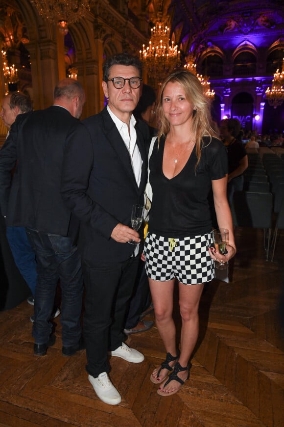 Marc Lavoine et Sarah Poniatowski au Fnac Live Festival à l'Hôtel de Ville à Paris le 6 juillet 2017. © Lionel Urman/Bestimage