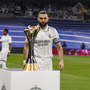 Karim Benzema a inscrit deux penaltys contre Elche (4-0), ses 229ème et 230ème buts en Liga avec le Real Madrid le 15 février 2023.