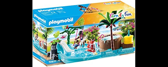 Vive les activités dans l'eau avec ce jeu Playmobil Family Fun pataugeoire avec bain à bulles