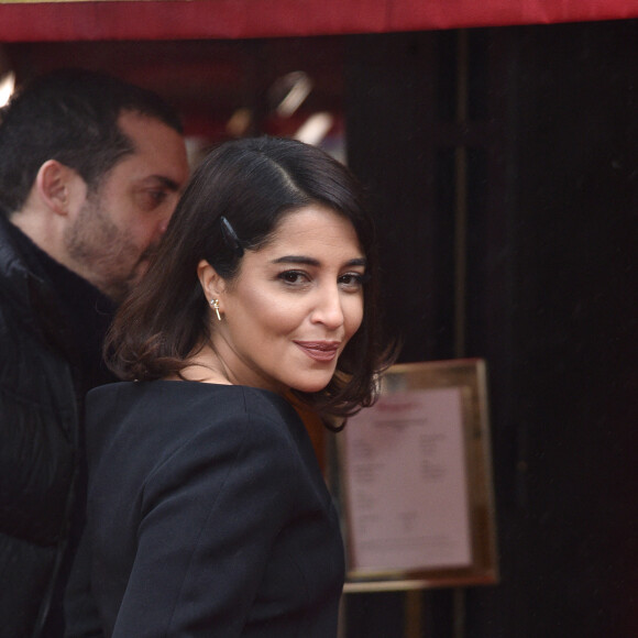 Exclusif - Leïla Bekhti - Arrivée au déjeuner des nommés aux César 2022 au Fouquet's à Paris le 06 février 2022. © Giancarlo Gorassini / Bestimage 