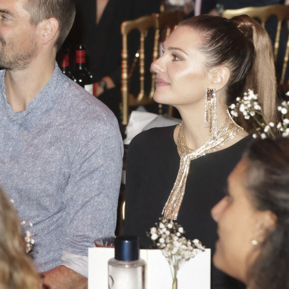 Exclusif - Camille Lacourt et sa compagne Alice Detollenaere - De nombreuses personnalités sont venues assister au dîner de gala annuel de l'Institut Rafaël-Santé intégrative au Pavillon Gabriel à Paris le 8 novembre 2022. L'institut Rafaël est le 1er centre européen de santé intégrative qui accompagne, gratuitement les patients et leurs aidants, pendant et après le cancer, avec un déploiement sur les maladies chroniques au travers d'un programme dédié. Depuis son ouverture, début 2019, l'institut a accueilli 3200 patients, offert et évalué 52.000 soins. L'appel aux dons qui a eu lieu lors du 4e dîner de Gala annuel,le 8 novembre 22, permettra de pérenniser la gratuité des soins pour des centaines de patients pour l'année à venir." © Jacques Bensoussan / Bestimage 