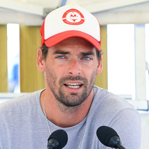 Camille Lacourt - Lancement du programme estival "Savoir nager" à la piscine de Villetaneuse. Le 13 juillet 2022 © Federico Pestellini / Panoramic / Bestimage