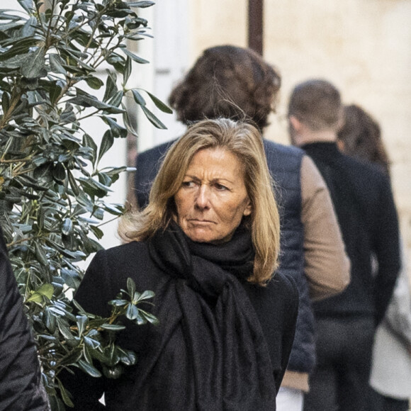 La cérémonie se tenait en l'Eglise Saint-Roch à Paris, le 24 février 2023.
Exclusif - Claire Chazal - Obsèques de Michaël Denard en l'Eglise Saint-Roch à Paris, le 24 février 2023. L'ancien danseur étoile de l'Opéra de Paris est mort le 17 février d'un cancer généralisé à l'âge de 78 ans. © Pierre Perusseau / Bestimage