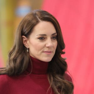 Catherine (Kate) Middleton, princesse de Galles, lors d'une visite du National Maritime Museum Cornwall à Falmouth, Royaume Uni, le 9 février 2023. 