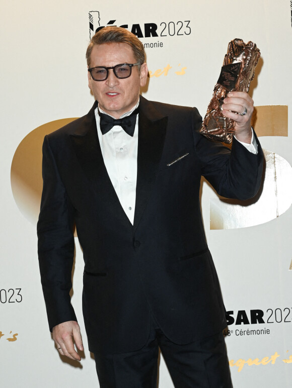 Benoît Magimel - Photocall au Fouquet's après la 48ème cérémonie des César à Paris © Coadic Guirec / Bestimage