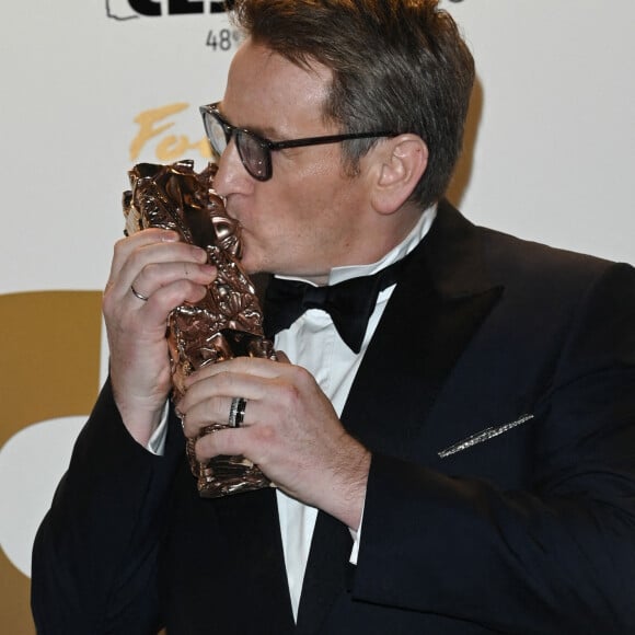 Benoît Magimel - Photocall au Fouquet's après la 48ème cérémonie des César à Paris © Coadic Guirec / Bestimage