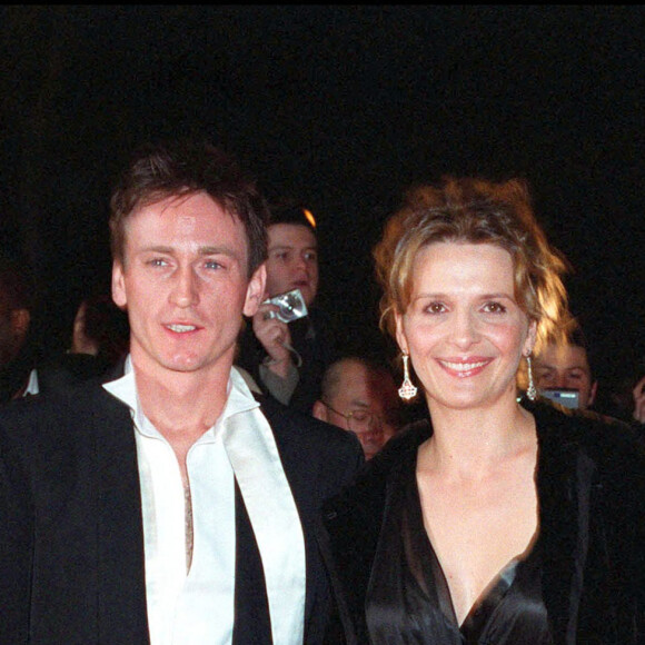 Benoît Magimel et Juliette Binoche lors des César en 2003