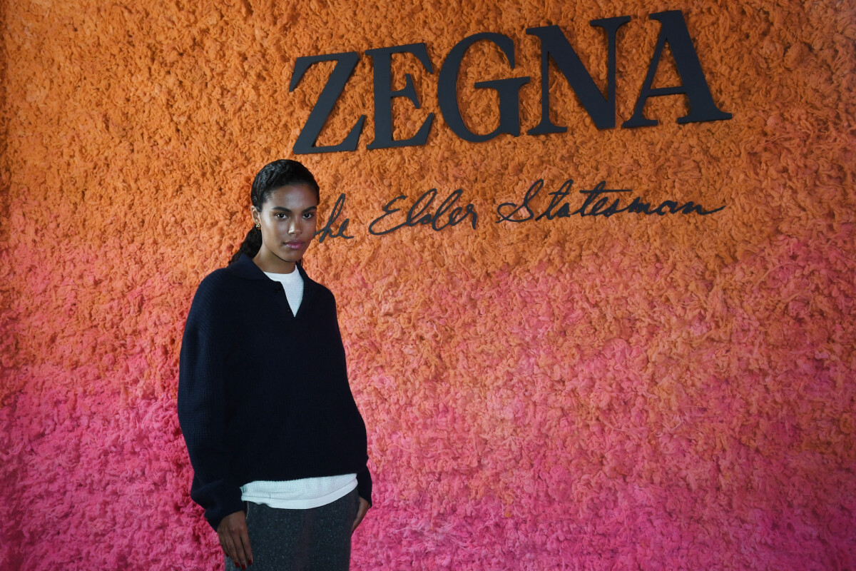 Photo : Tina Kunakey - Soirée "Zegna x The Elder Statesman" lors de la