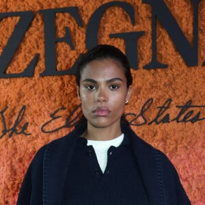 Tina Kunakey - Soirée "Zegna x The Elder Statesman" lors de la Fashion Week prêt-à-porter féminin automne-hiver 2023-2024. Paris, le 27 février 2023. © Giancarlo Gorassini / Bestimage