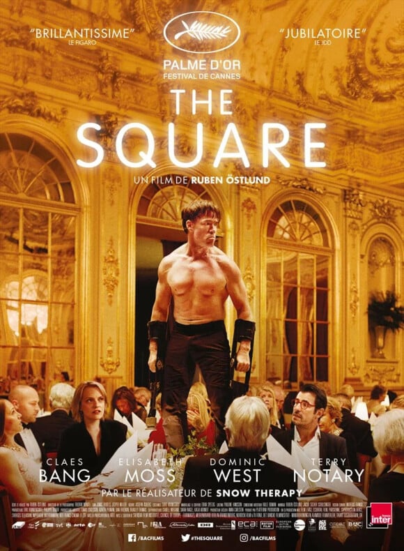 La première qu'il a obtenue a sacré The Square en 2017
Affiche du film The Square de Ruben Östlund