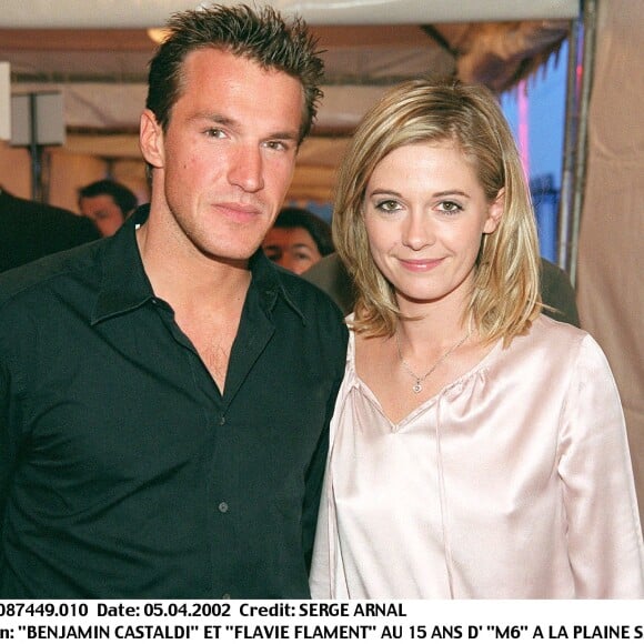 Benjamin Castaldi et FLavie Flament aux 15 ans de "M6" à la plaine Saint-Denis.