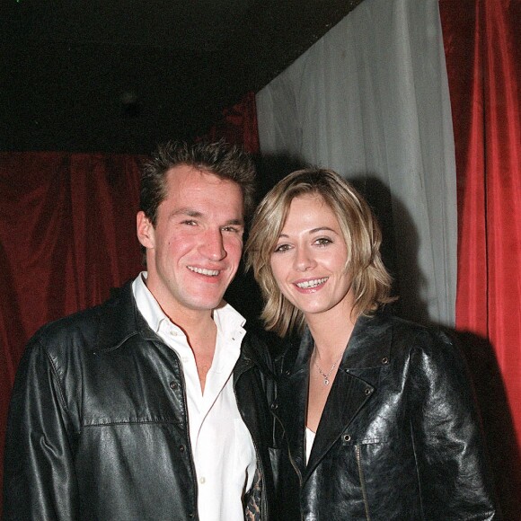 Benjamin Castaldi et Flavie Flament, soirée au club de l'étoile à Paris.