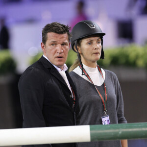 Benjamin Castaldi et sa femme Vanessa Broussouloux - Gucci Masters 2011 au Parc des Expositions à Villepinte.