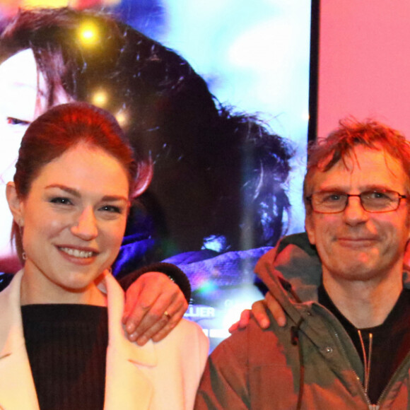 Exclusif - Michel Ferracci, Emilie Dequenne et Lucas Belvaux, Cyril Descours au Gaumont Montparnasse pour la présentation du film de Lucas Belvaux "Chez nous" à Paris, le 21 février 2017. © Jean-Marc Lhomer/Bestimage