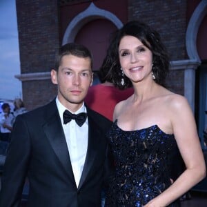 Cyril Descours et Alessandra Martines au "Kineo Award" lors du 71ème festival international du film de Venise, la Mostra. Le 31 août 2014