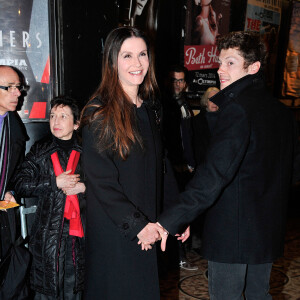 Alessandra Martines et Cyril Descours - Concert de Carla Bruni à l'Olympia à Paris, le 11 mars 2014.