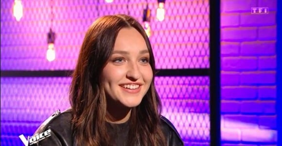Ludmilla Makowski dans l'émission "The Voice", diffusée le 4 mars 2023 sur TF1.