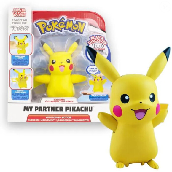 Ce jouet interactif My Partner Pikachu Pokémon va réagir comme un vrai personnage pour le plus grand plaisir de votre enfant