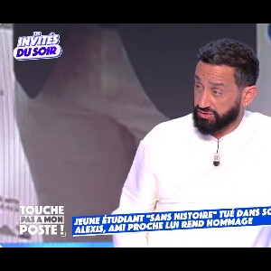 Cyril Hanouna rend hommage à Valentin dans l'émission "Touche pas à mon poste", sur C8. Le 6 mars 2023.