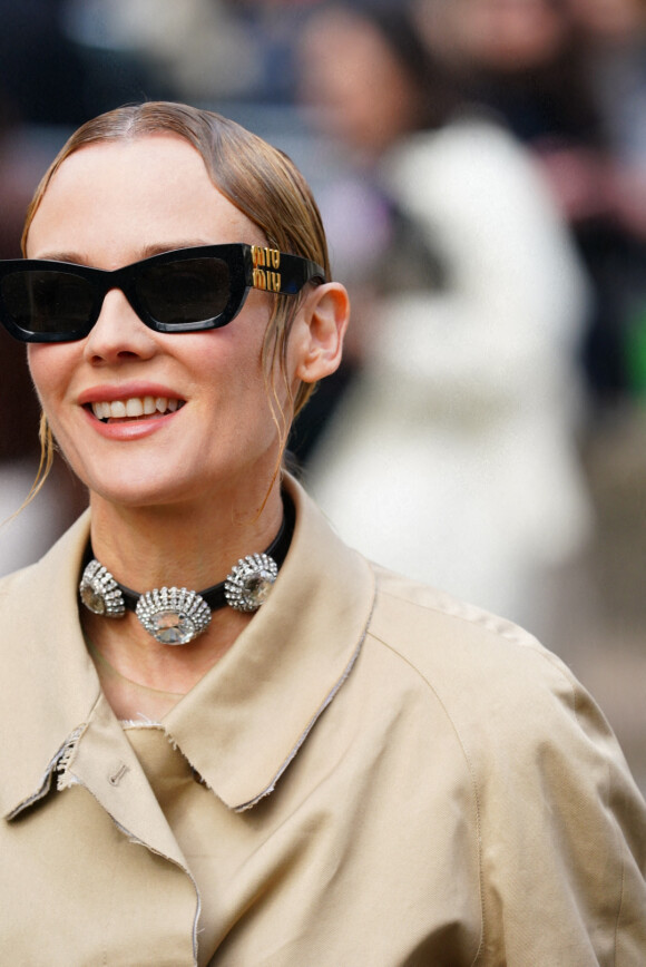 Diane Kruger - Arrivées au défilé Miu Miu prêt-à-porter automne-hiver 2023/2024 lors de la Fashion Week de Paris (PFW), à Paris, France, le 7 mars 2023. © Pierre Perusseau/Bestimage 