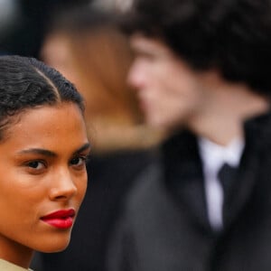 Tina Kunakey - Arrivées au défilé Miu Miu prêt-à-porter automne-hiver 2023/2024 lors de la Fashion Week de Paris (PFW), à Paris, France, le 7 mars 2023. © Pierre Perusseau/Bestimage 