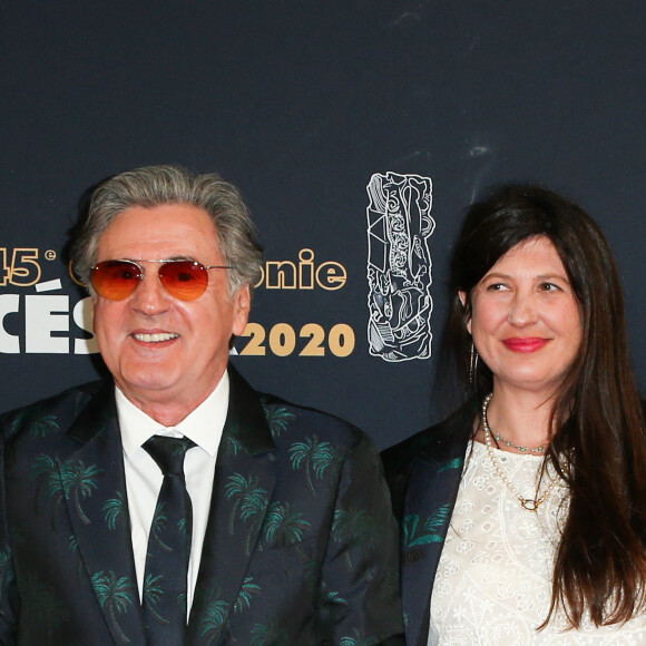 Daniel Auteuil et sa femme Aude Ambroggi lors du photocall lors de la 45ème cérémonie des César à la salle Pleyel à Paris le 28 février 2020 © Dominique Jacovides / Olivier Borde /