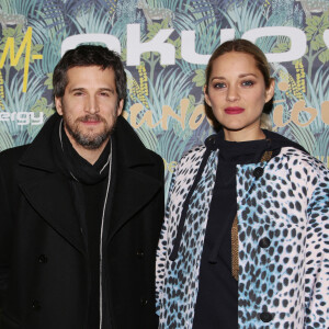 Guillaume Canet et sa compagne Marion Cotillard - Dîner de gala de la fondation Akuo suivi d'un concert privé de M.Chedid avec le collectif LAMOMALI au cabaret Lido, à Paris, France, le 17 janvier 2018. © Denis Guignebourg/Bestimage 