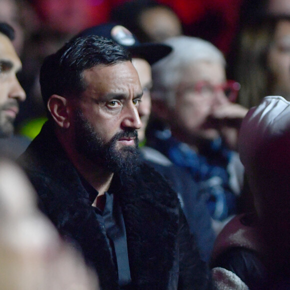 Cyril Hanouna - Les célébrités assistent au combat international de boxe poids lourd de 10 rounds opposant le français Tony Yoka au français d'origine camerounaise Carlos Takam au Zénith de Paris, France, le 11 mars 2023. © Veeren/Bestimage
