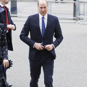 Un look en parfait accord avec celui de son mari dont la cravate bleue servait de rappel à sa chérie.
Le prince William, prince de Galles, - Service annuel du jour du Commonwealth à l'abbaye de Westminster à Londres, le 13 mars 2023. 