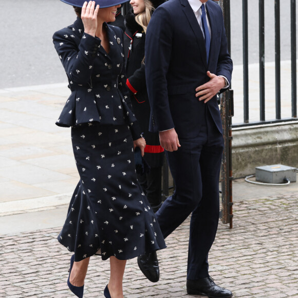 Le prince William, prince de Galles, et Catherine (Kate) Middleton, princesse de Galles, - Service annuel du jour du Commonwealth à l'abbaye de Westminster à Londres, le 13 mars 2023. 