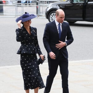 Le prince William, prince de Galles, et Catherine (Kate) Middleton, princesse de Galles, - Service annuel du jour du Commonwealth à l'abbaye de Westminster à Londres, le 13 mars 2023. 