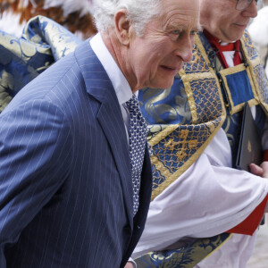 Le roi Charles III d'Angleterre, - Service annuel du jour du Commonwealth à l'abbaye de Westminster à Londres, le 13 mars 2023. 