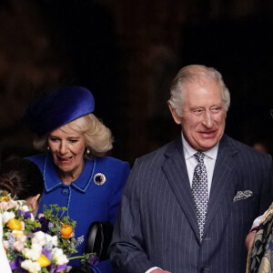 Le roi Charles III d'Angleterre et Camilla Parker Bowles, reine consort d'Angleterre - Service annuel du jour du Commonwealth à l'abbaye de Westminster à Londres, Royaume Uni, le 13 mars 2023. 