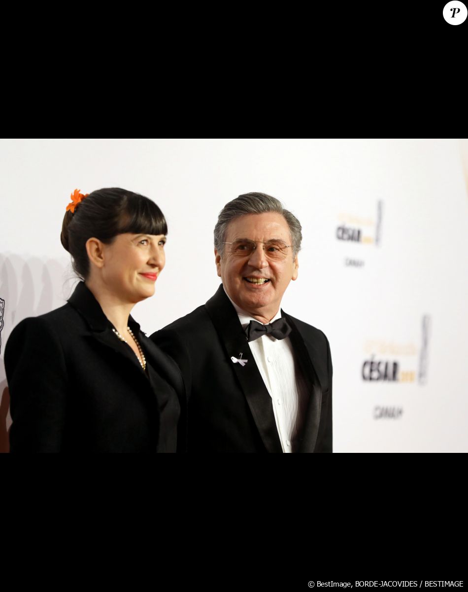Daniel Auteuil et sa femme Aude Ambroggi - Photocall lors de la 43ème cérémonie des Cesar à la salle Pleyel à Paris, le 2 mars 2018. © Dominique Jacovides - Olivier Borde / Bestimage