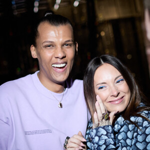 Exclusif - Stromae avec sa femme Coralie Barbier en backstage de la 38ème cérémonie des Victoires de la musique à la Seine musicale de Boulogne-Billancourt, France, le 10 février 2023. © Moreau-Veren/Bestimage