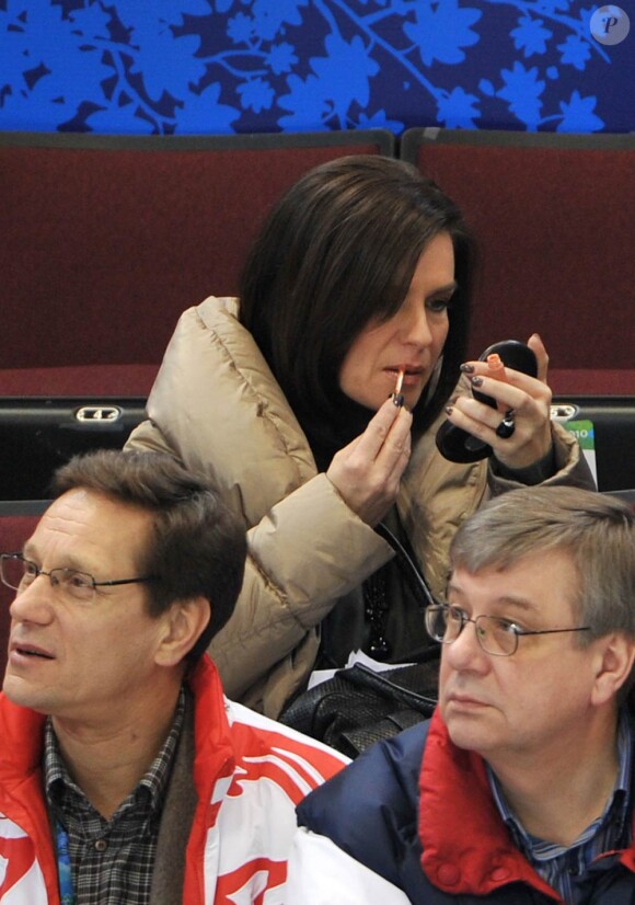 Katarina Witt, spectatrice et ambassadrice de Munich aux Jeux Olympiques de Vancouver