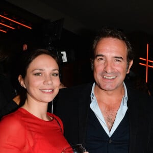 Jean Dujardin et sa compagne Nathalie Péchalat - Le réalisateur français C. Lelouch célèbre ses 80 ans au restaurant Victoria à Paris, France, le 30 octobre 2017. © Coadic Guirec/Bestimage 