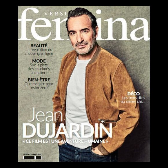 Jean Dujardin en couverture de "Version Femina".