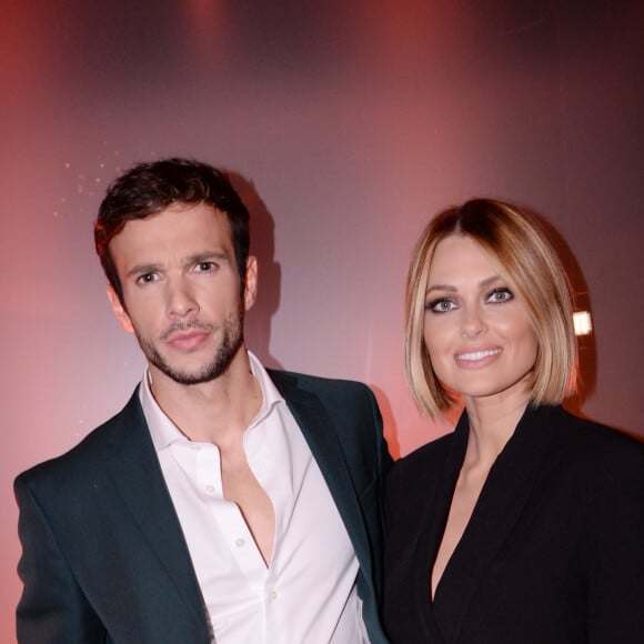 Exclusif - Hugo Philip et sa femme Caroline Receveur - Soirée de lancement du nouveau parfum Boss "The scent absolute" à l'hôtel Mandarin Oriental à Paris le 13 novembre 2019. © Rachid Bellak/Bestimage 