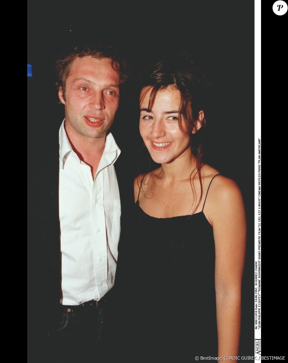 Jean-Philippe Ecoffey et Romane Bohringer - Avant-première du film "Le ciel est à nous" au cinéma Wepler