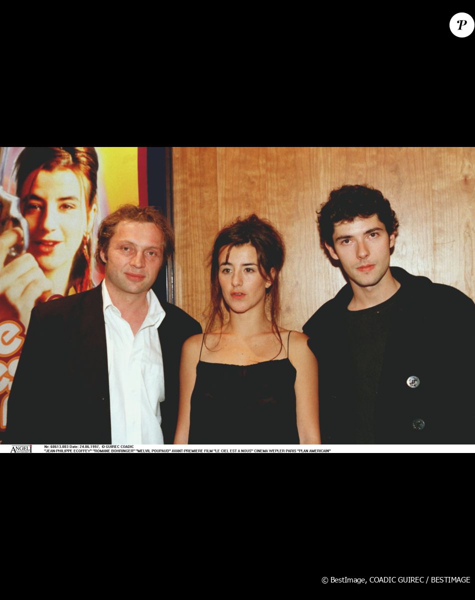 Jean-Philippe Ecoffey, Melvil Poupaud et Romane Bohringer - Avant-première du film "Le ciel est à nous" au cinéma Wepler
