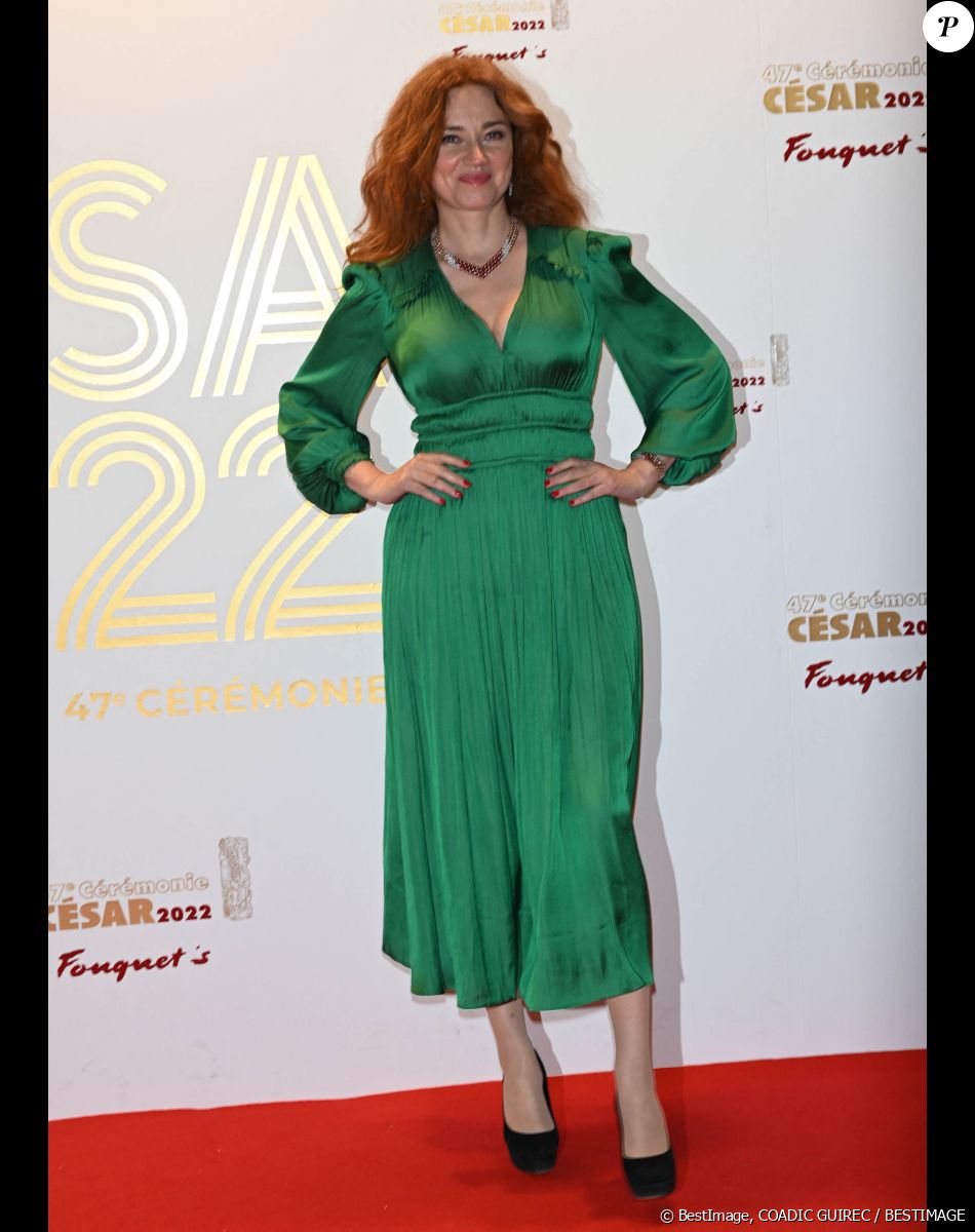 Marine Delterme - Photocall au Fouquet's après la 47ème cérémonie des César à Paris le 26 février 2022. © Coadic Guirec / Bestimage