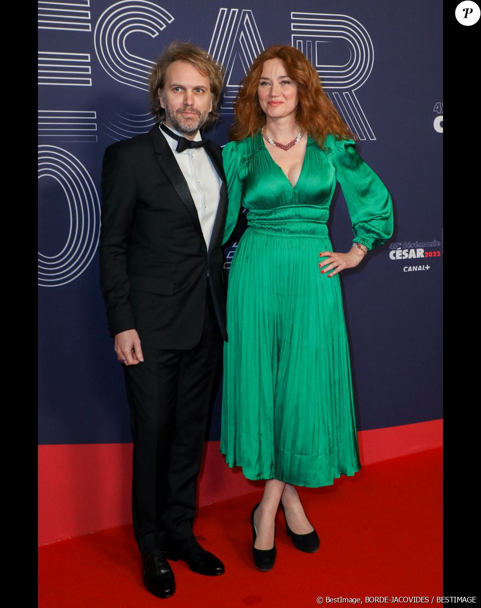 Marine Delterme, Florian Zeller - Photocall de la 47ème édition de la cérémonie des César à l'Olympia à Paris, le 25 février 2022. © Borde-Jacovides/Bestimage