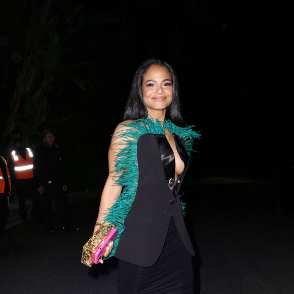 La piquante brune a assisté à la soirée "Jennifer Lopez X Revolve" en l'honneur de la collaboration de J.Lo avec la marque de vêtements. 
Christina Milian à la sortie de la soirée "Jennifer Lopez X Revolve" à Los Angeles, le 18 mars 2023. 