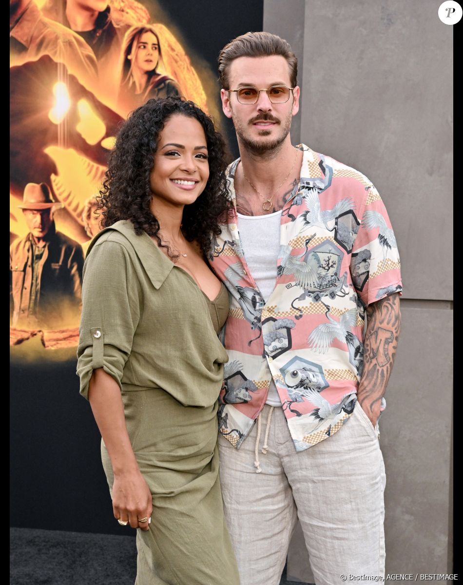 Christina Milian et M.Pokora se retrouvent parfois séparés par des milliers de kilomètres en raison de leur carrière respective
Christina Milian et M Pokora (Matt Pokora) à la première du film "Jurassic World Dominion" à Los Angeles.