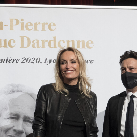 Christelle Bardet et laurent gerra, lors de la cérémonie de clôture de la 12e édition du Festival du film Lumière à Lyon, du 10 au 18 octobre 2020. Le festival rend, cette année, hommage aux cinéastes belges Jean-Pierre et Luc Dardenne, doubles lauréats de la Palme d'Or. Lyon, le 16 octobre 2020. © Sandrine Thesillat / Panoramic / Bestimage 