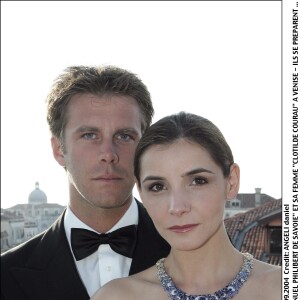 Emmanuel Philibert de Savoie et Clotilde Courau à la Mostra de Venise