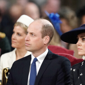 Le prince William, prince de Galles, et Catherine (Kate) Middleton, princesse de Galles - Service annuel du jour du Commonwealth à l'abbaye de Westminster à Londres, Royaume Uni, le 13 mars 2023.
