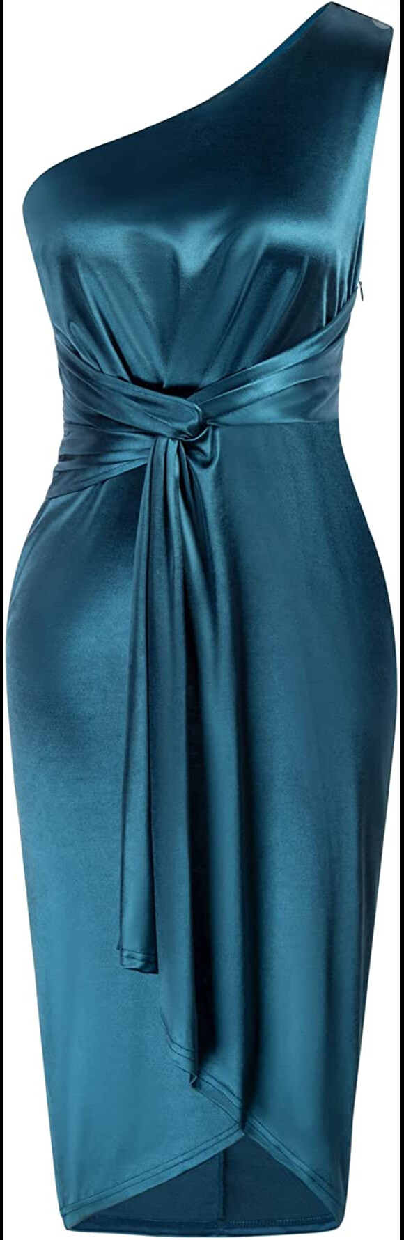 Alliez chic et audace avec cette robe bleue asymétrique Grace Karin